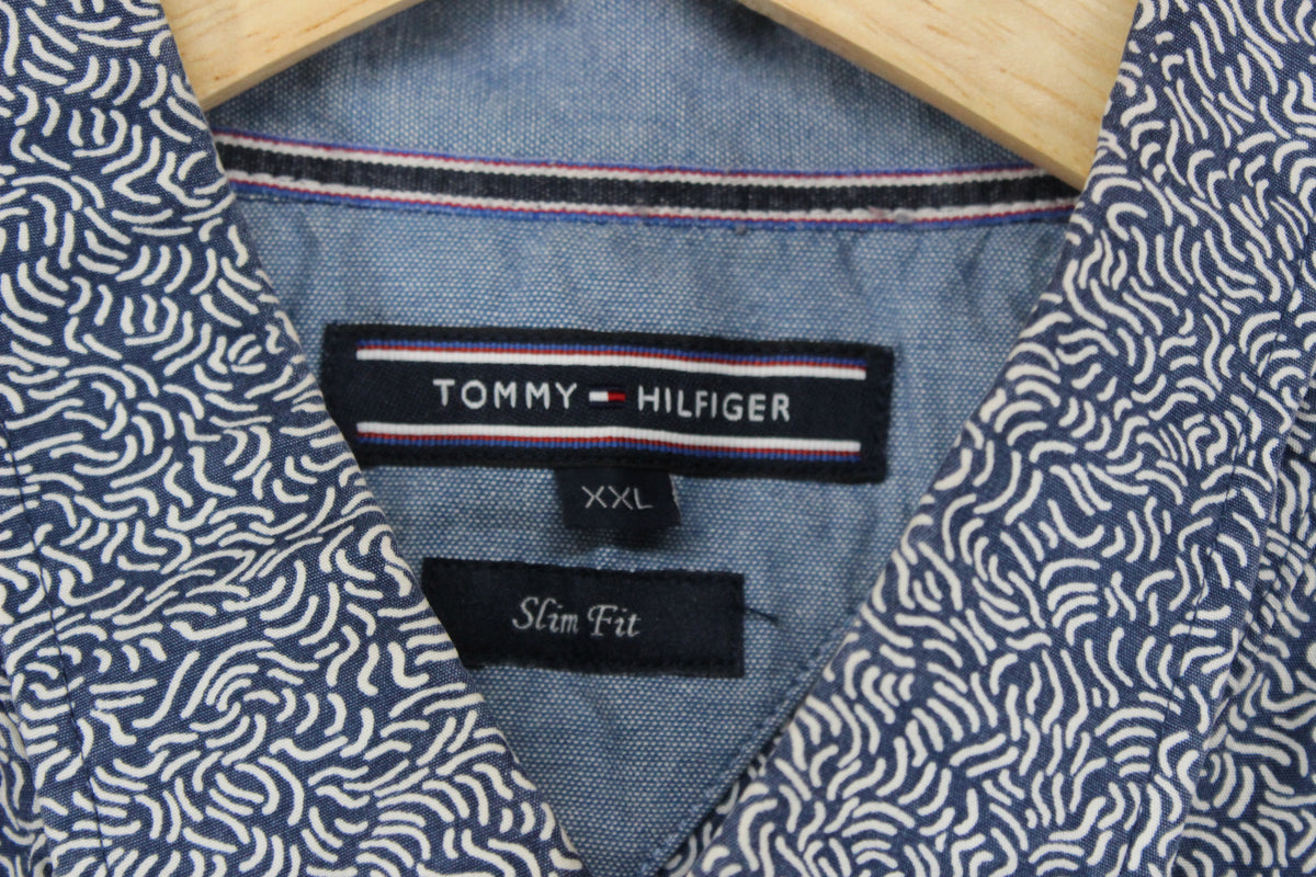 Mens Shirt Short Sleeve Slim Fit Patterned