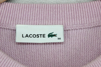 Womens Wool Jumper Crew Neck Logo Knit