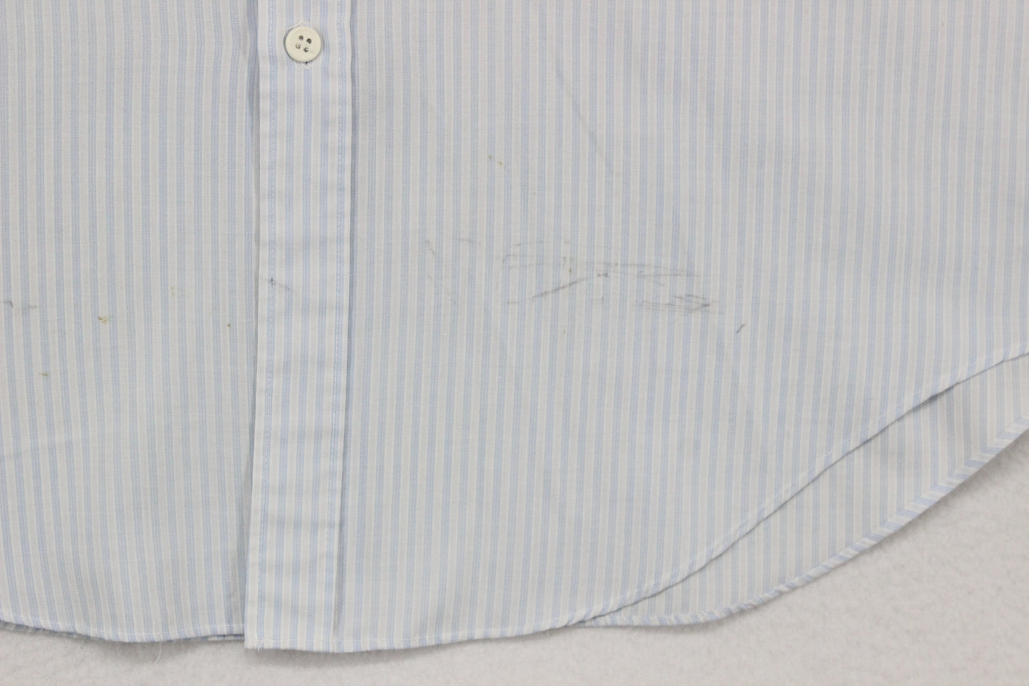 Mens 80S Striped Shirt Short Sleeve Button Up