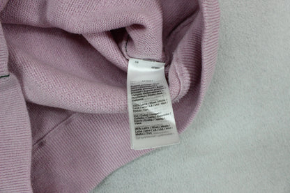Womens Wool Jumper Crew Neck Logo Knit