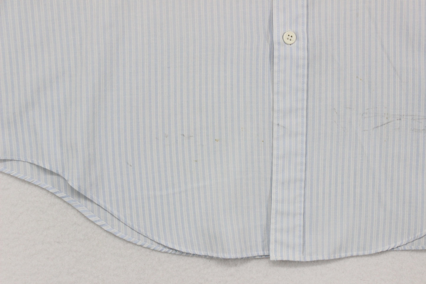 Mens 80S Striped Shirt Short Sleeve Button Up