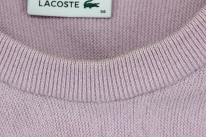 Womens Wool Jumper Crew Neck Logo Knit