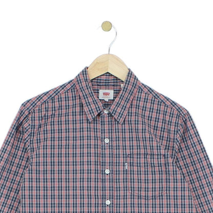 Mens Plaid Shirt Long Sleeve Check