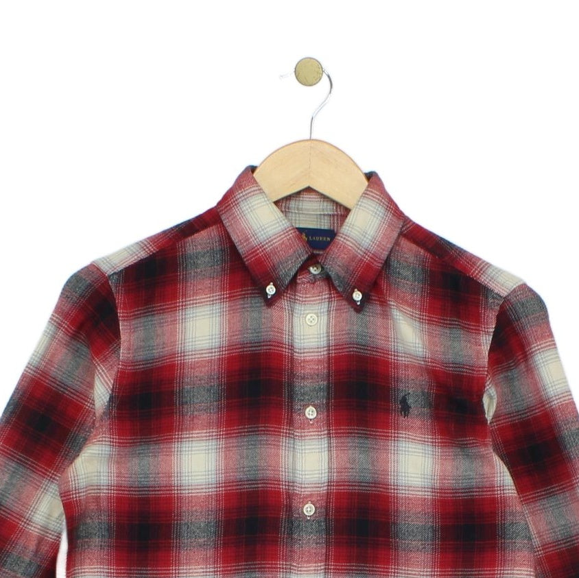 Womens Plaid Shirt Button Down Classic
