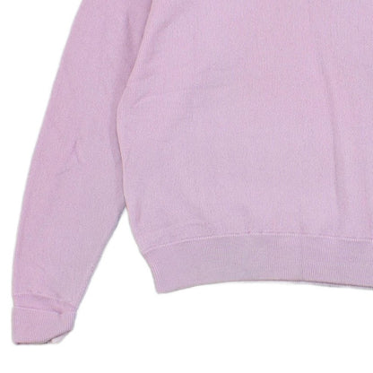 Womens Wool Jumper Crew Neck Logo Knit