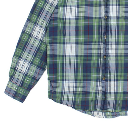 Mens Check Shirt Long Sleeve Cotton
