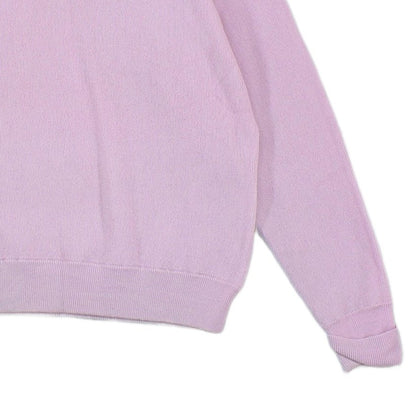 Womens Wool Jumper Crew Neck Logo Knit