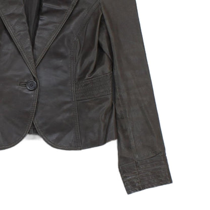 Womens Leather Blazer