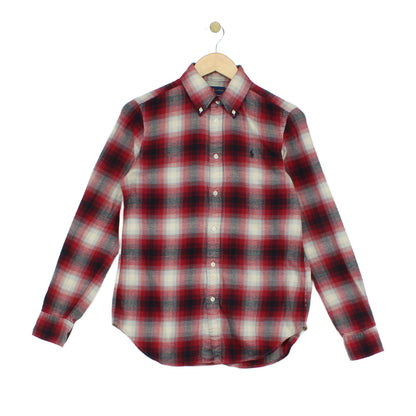 Womens Plaid Shirt Button Down Classic