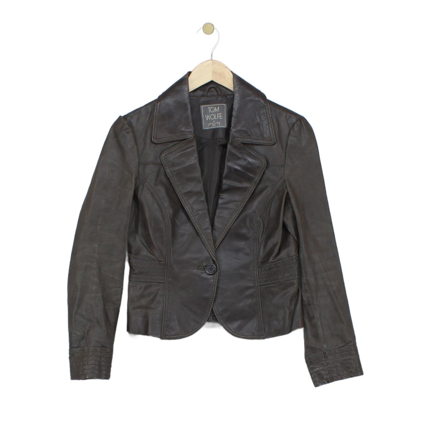 Womens Leather Blazer
