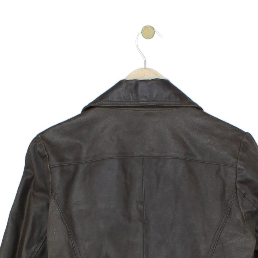 Womens Leather Blazer