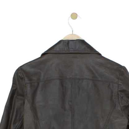 Womens Leather Blazer