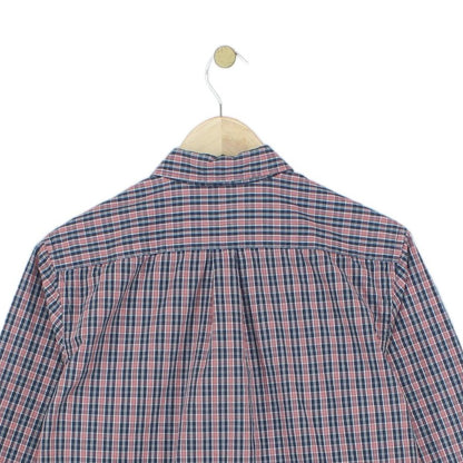 Mens Plaid Shirt Long Sleeve Check