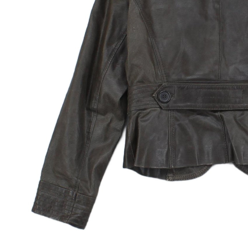 Womens Leather Blazer
