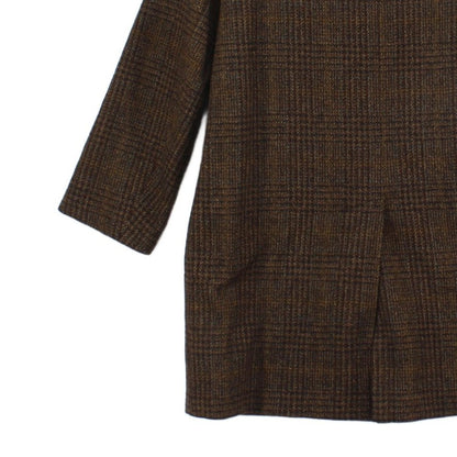 Mens Tweed Overcoat Plaid Retro 70S Wool