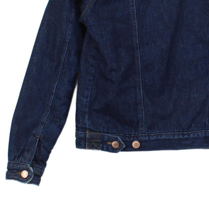 Womens Denim Jacket Sherpa Long Sleeve Cotton