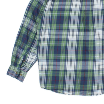 Mens Check Shirt Long Sleeve Cotton