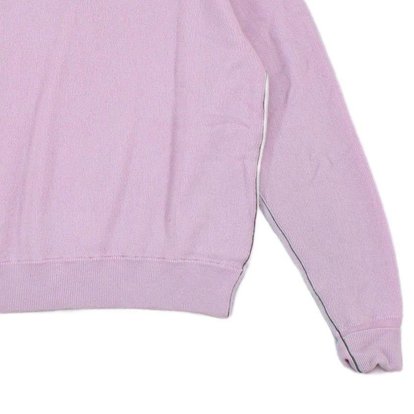 Womens Wool Jumper Crew Neck Logo Knit