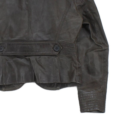 Womens Leather Blazer