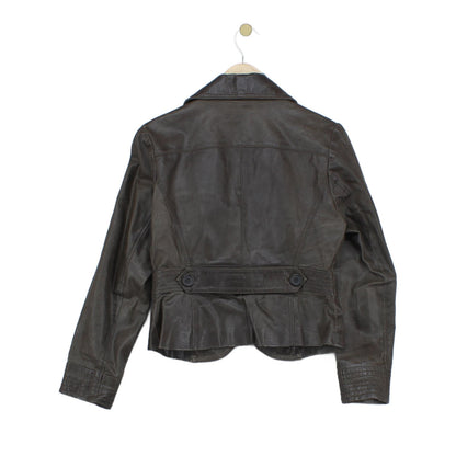 Womens Leather Blazer