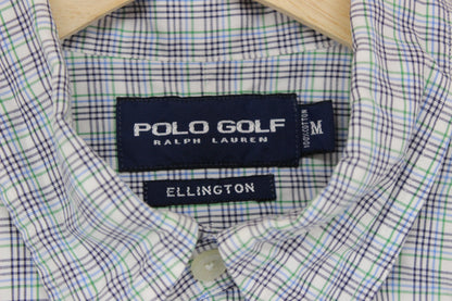Mens Shirt  Button Down Short Sleeve Check
