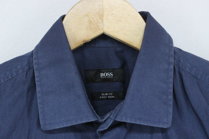 Mens Shirt Slim Fit Easy Iron Long Sleeve