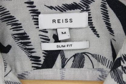 Mens Shirt Short Sleeve Revere Collar Cotton Linen Slim