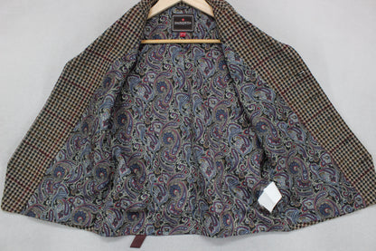 Mens Waistcoat Check Formal