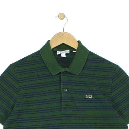Mens Striped Polo Shirt Classic Short Sleeve