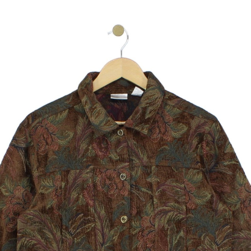 Womens Floral Jacket Tapestry