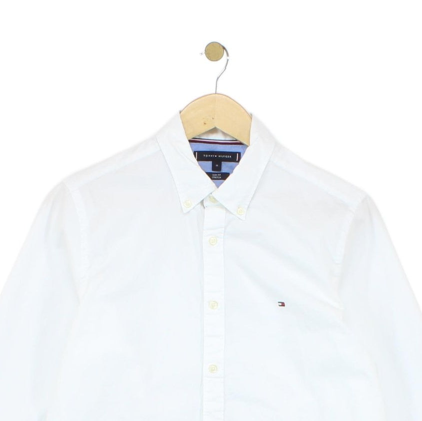 Mens Shirt Slim Stretch Button Down Classic