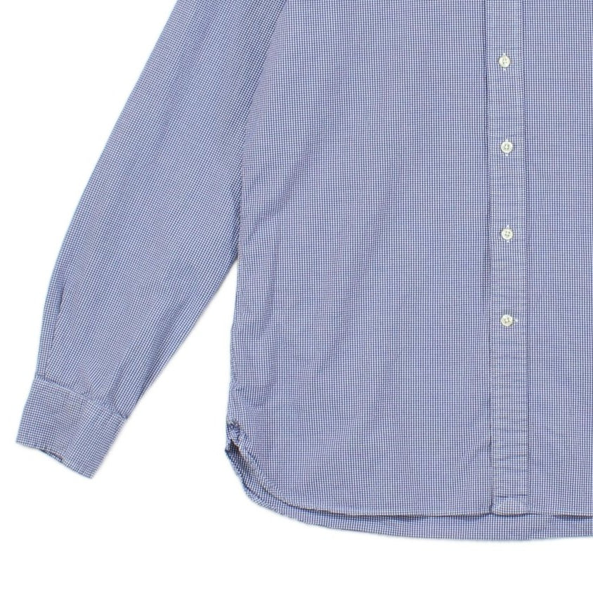 Mens Check Shirt Classic Long Sleeve