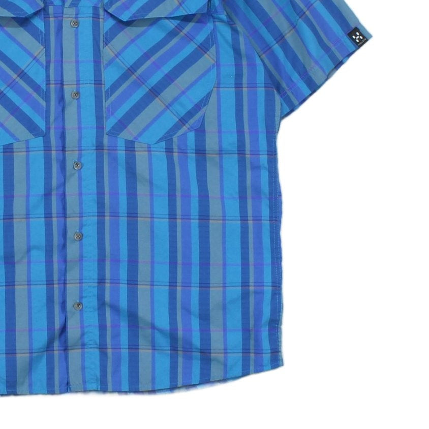 Mens Plaid Shirt Casual Short Sleeve Outdoor