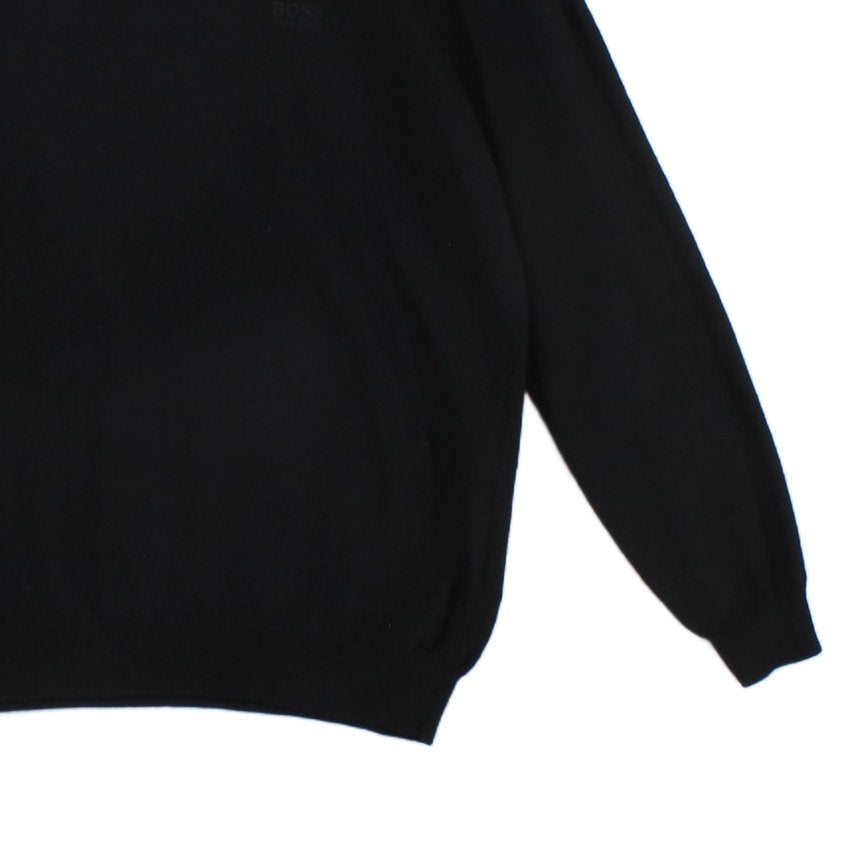 Mens Polo Jumper Finest Italian Yarn Button Wool