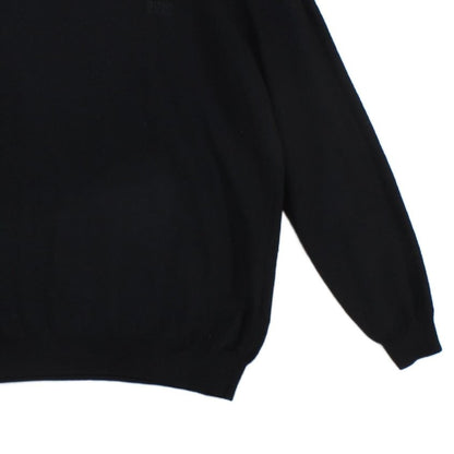 Mens Polo Jumper Finest Italian Yarn Button Wool