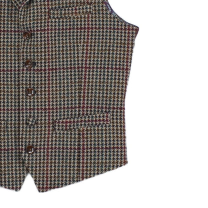 Mens Waistcoat Check Formal