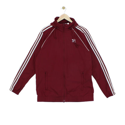 Mens Track Jacket Hooded Full Zip
