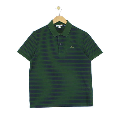 Mens Striped Polo Shirt Classic Short Sleeve