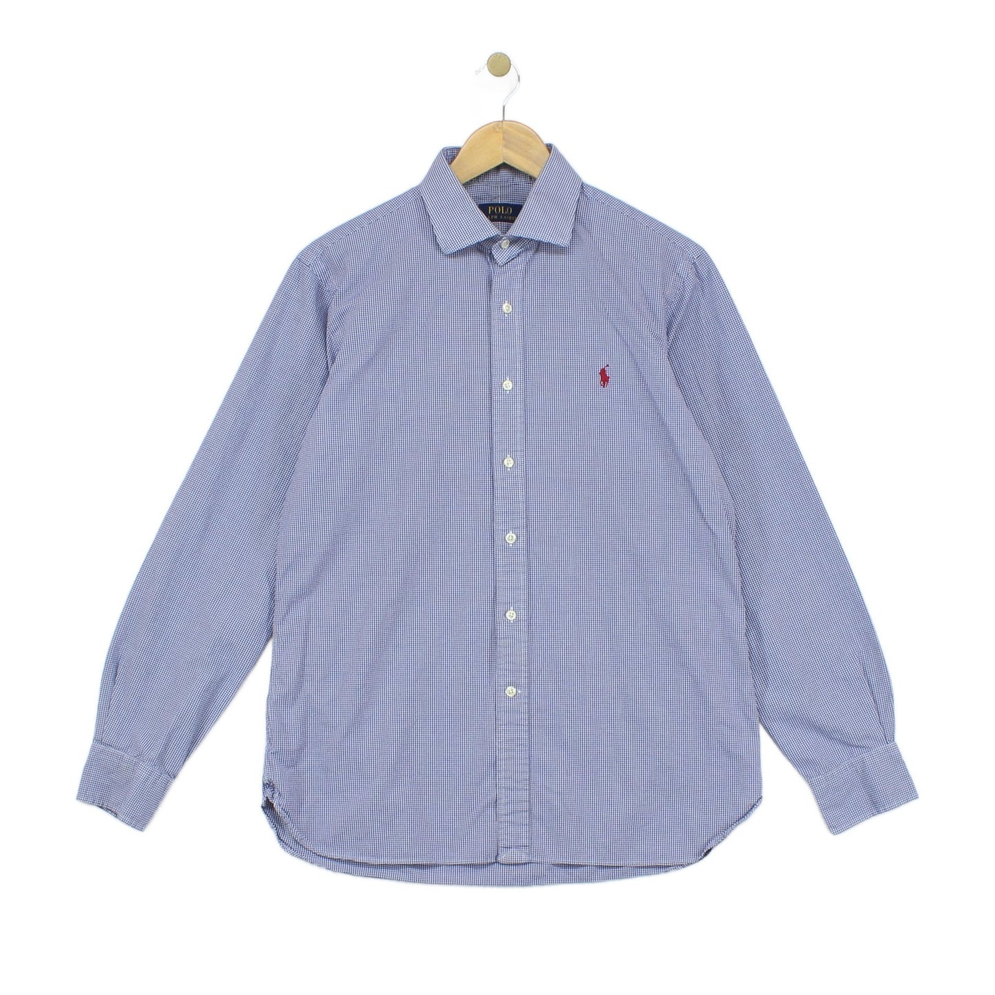 Mens Check Shirt Classic Long Sleeve