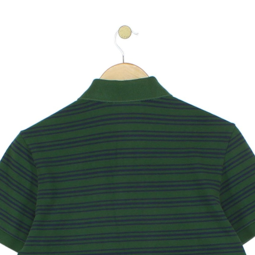 Mens Striped Polo Shirt Classic Short Sleeve