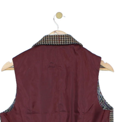 Mens Waistcoat Check Formal