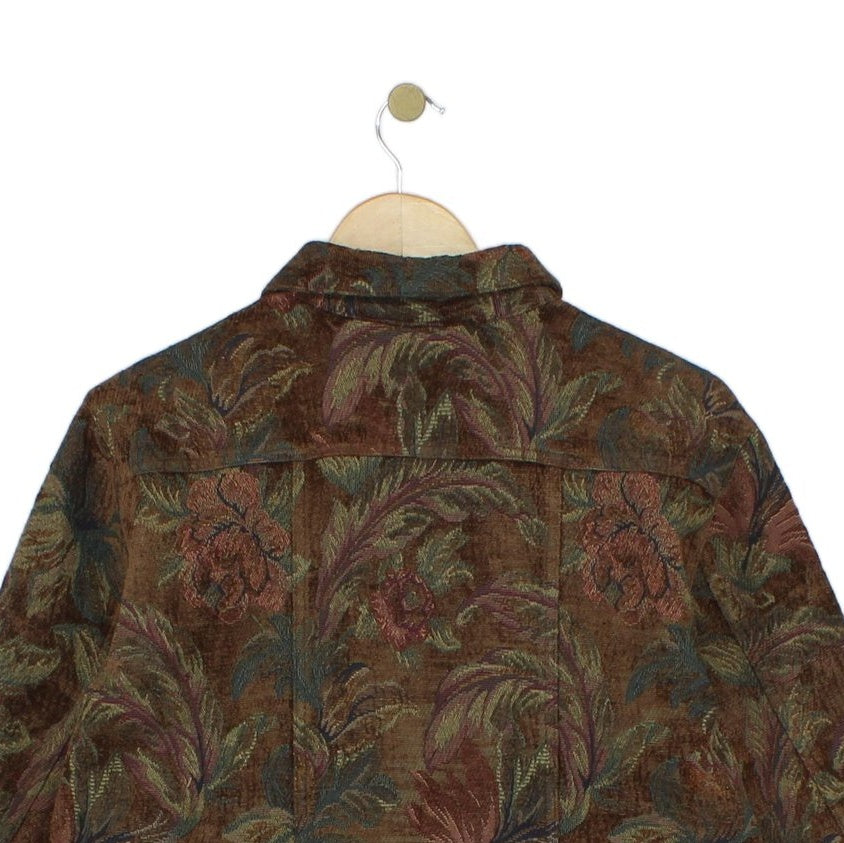 Womens Floral Jacket Tapestry