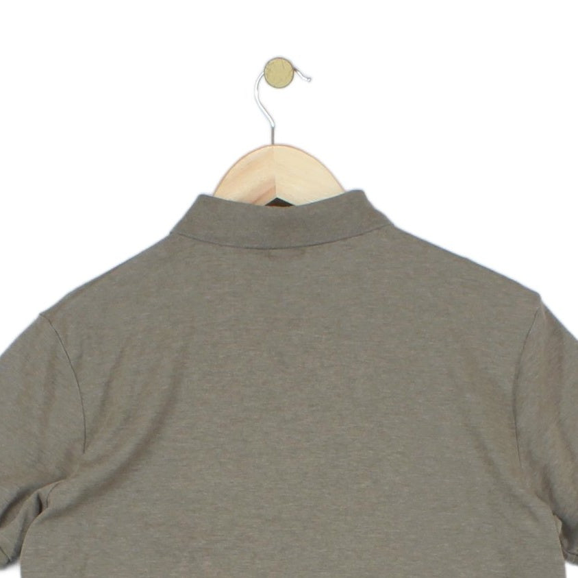 Mens Polo Shirt Stretch Slim Fit Short Sleeve