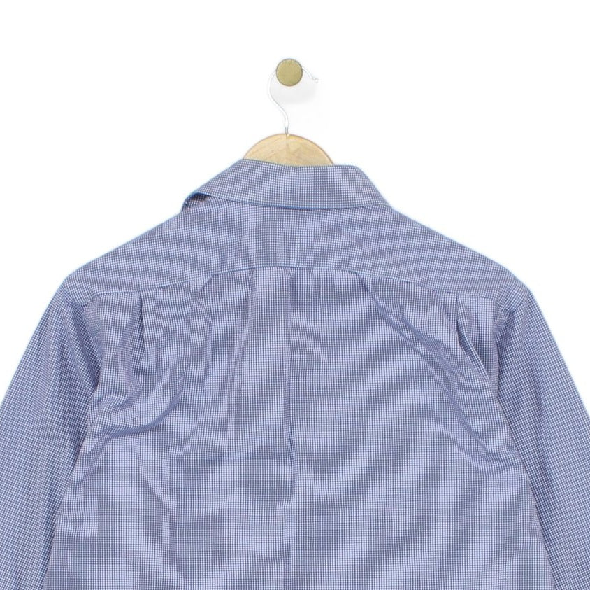 Mens Check Shirt Classic Long Sleeve