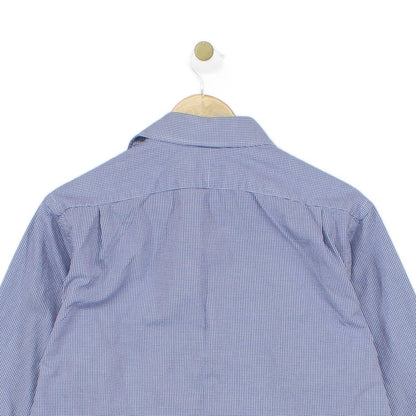 Mens Check Shirt Classic Long Sleeve