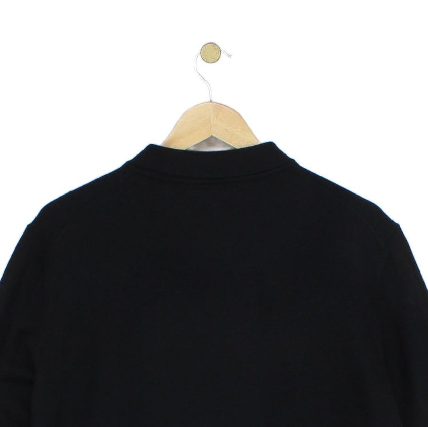 Mens Polo Jumper Finest Italian Yarn Button Wool