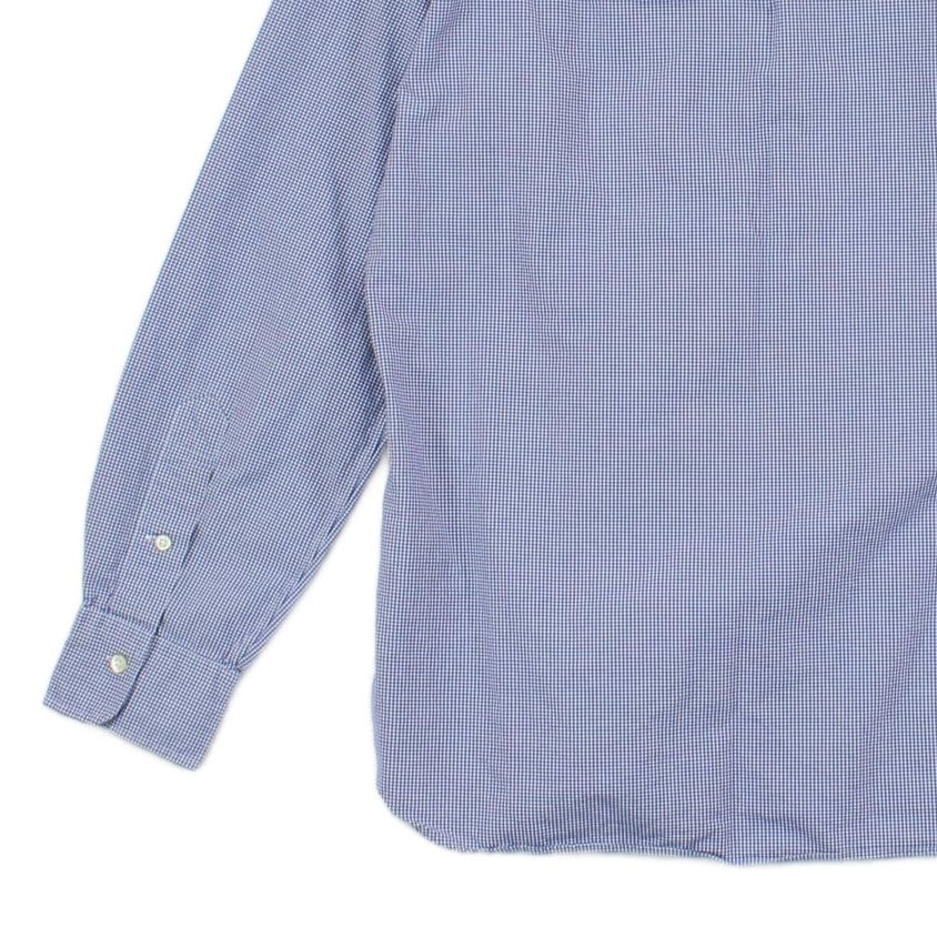 Mens Check Shirt Classic Long Sleeve