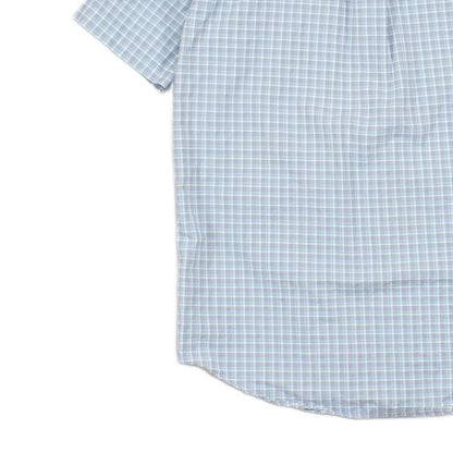 Mens Shirt  Button Down Short Sleeve Check