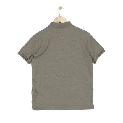 Mens Polo Shirt Stretch Slim Fit Short Sleeve