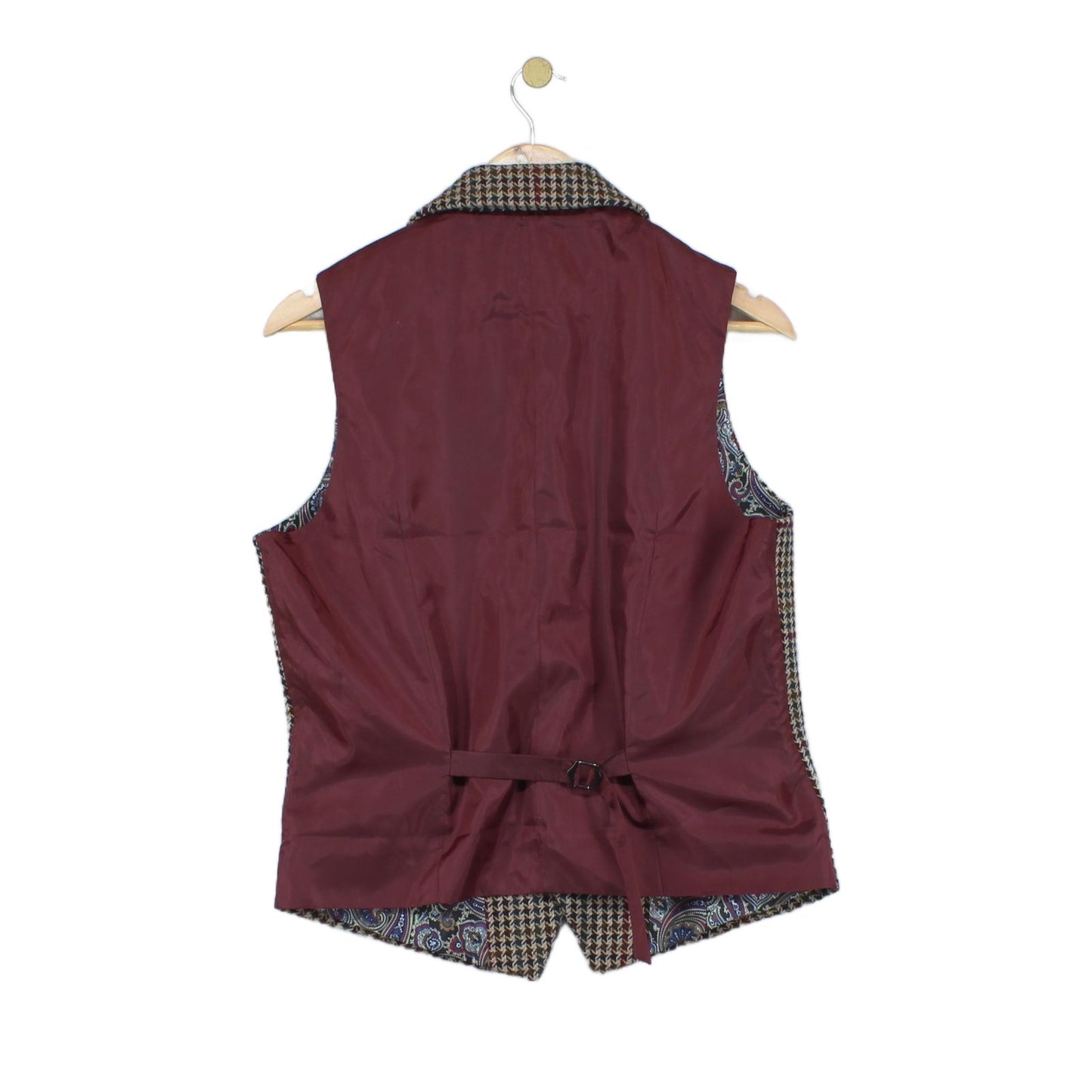 Mens Waistcoat Check Formal